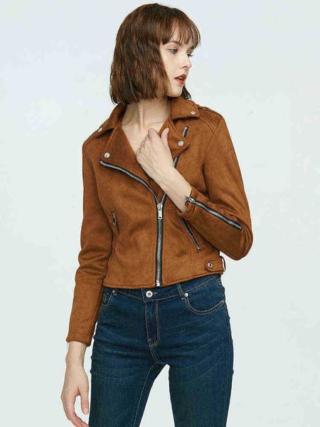 ailegogo new spring women slim faux suede leather short jacket streetwear female moto biker zipper lapel jacket ladies outfit j220727, Black
ailegogo new spring women slim faux suede leather short jacket streetwear female moto biker zipper lapel jacket ladies outfit j220727, Black