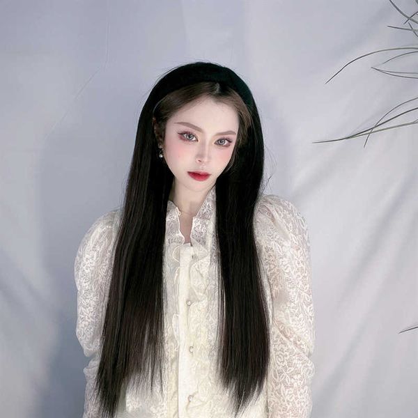 women's hair wigs lace synthetic batch goods lazy man band wig women half straight korean fashion network red black long hair cap
women's hair wigs lace synthetic batch goods lazy man band wig women half straight korean fashion network red black long hair cap