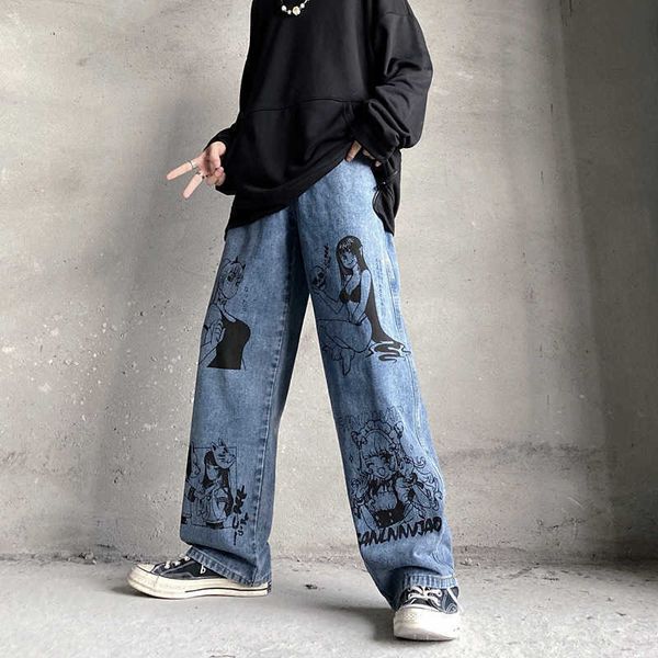 mens jeans japan cartoon anime girl graffiti harajuku men baggy trousers y2k straight women wide vintage denim pants oversize t221102, Blue
mens jeans japan cartoon anime girl graffiti harajuku men baggy trousers y2k straight women wide vintage denim pants oversize t221102, Blue