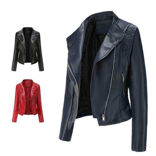 jackets women's turndown collar lady long sleeve motor biker pu leather coat female clothing 2022 new autumn fashion solid color j22072, Black
jackets women's turndown collar lady long sleeve motor biker pu leather coat female clothing 2022 new autumn fashion solid color j22072, Black