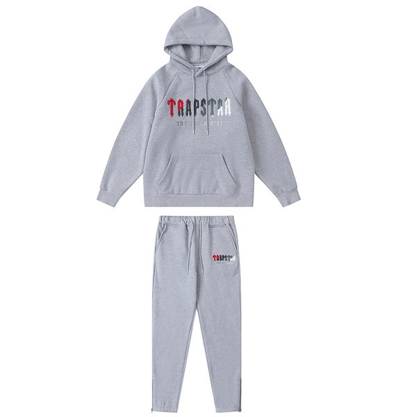 tracksuit trapstar brand printed sportswear men's t shirts 16 colors warm two pieces set loose hoodie sweatshirt pants jogging, Gray
tracksuit trapstar brand printed sportswear men's t shirts 16 colors warm two pieces set loose hoodie sweatshirt pants jogging, Gray