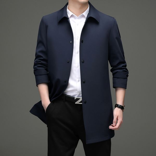 men's jackets brand mens business casual fashion trench turndown collar slim trench coat male solid trench coats windbreaker 221014, Black;brown
men's jackets brand mens business casual fashion trench turndown collar slim trench coat male solid trench coats windbreaker 221014, Black;brown