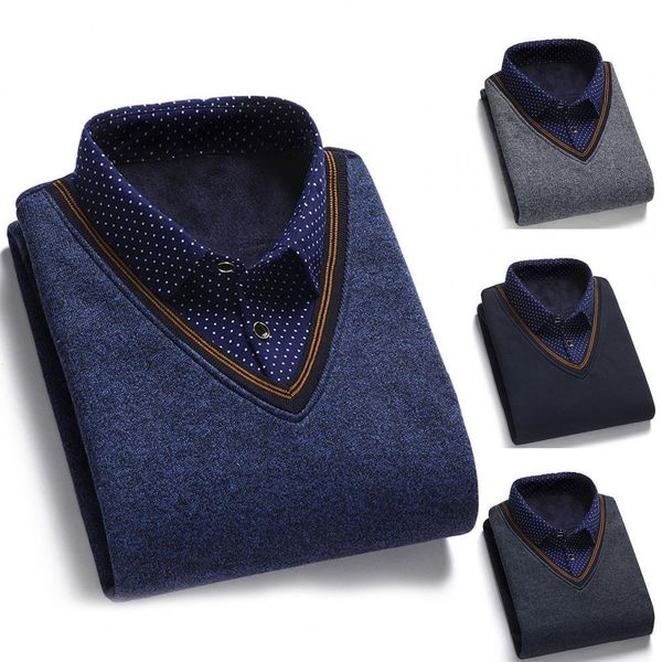 men's sweaters autumn men fake two-piece grid thicken knitted male base solid pullover shirt jumper slim clothing 221114, White;black
men's sweaters autumn men fake two-piece grid thicken knitted male base solid pullover shirt jumper slim clothing 221114, White;black