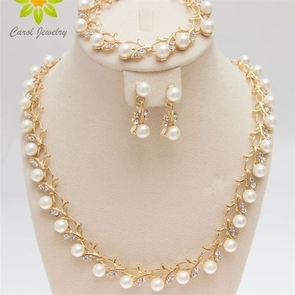 wedding jewelry sets classic imitation pearl gold silver plated clear crystal party gift fashion costume 221109, Slivery;golden
wedding jewelry sets classic imitation pearl gold silver plated clear crystal party gift fashion costume 221109, Slivery;golden