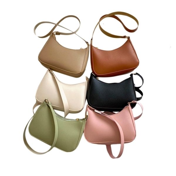 evening bags womens fashion handbags retro solid color pu leather shoulder underarm bag casual women hobos 221114
evening bags womens fashion handbags retro solid color pu leather shoulder underarm bag casual women hobos 221114