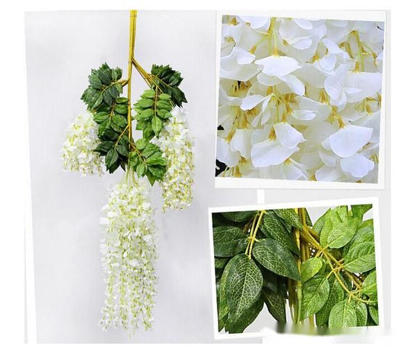 75cm and 110cm available home garden party 7 colors elegant artificial silk flower wisteria flower vine for wedding decoration
75cm and 110cm available home garden party 7 colors elegant artificial silk flower wisteria flower vine for wedding decoration