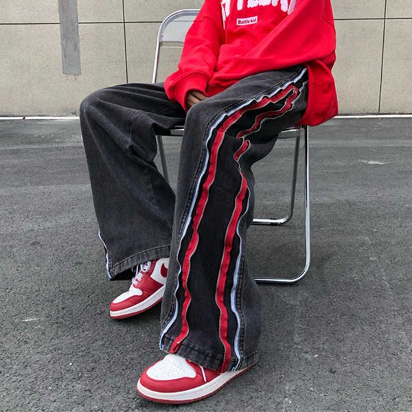 men's jeans 2022 cool design side zipper oversize hip hop men wide jeans pants y2k clothes straight loose punk denim trousers pantn hom, Blue
men's jeans 2022 cool design side zipper oversize hip hop men wide jeans pants y2k clothes straight loose punk denim trousers pantn hom, Blue