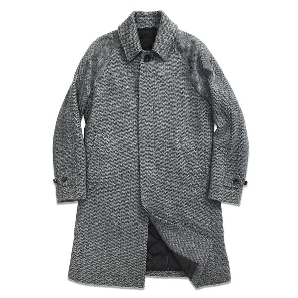 men's wool blends coat men's long winter herringbone tweed 100 wool balmacaan raglan sleeve quilted trench classic jacket vintage, Black
men's wool blends coat men's long winter herringbone tweed 100 wool balmacaan raglan sleeve quilted trench classic jacket vintage, Black