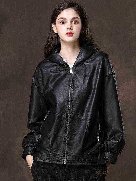 nerazzurri spring autumn casual hoodie waterproof black soft pu leather jackets for women with drop shoulder long sleeve zipper j220727
nerazzurri spring autumn casual hoodie waterproof black soft pu leather jackets for women with drop shoulder long sleeve zipper j220727