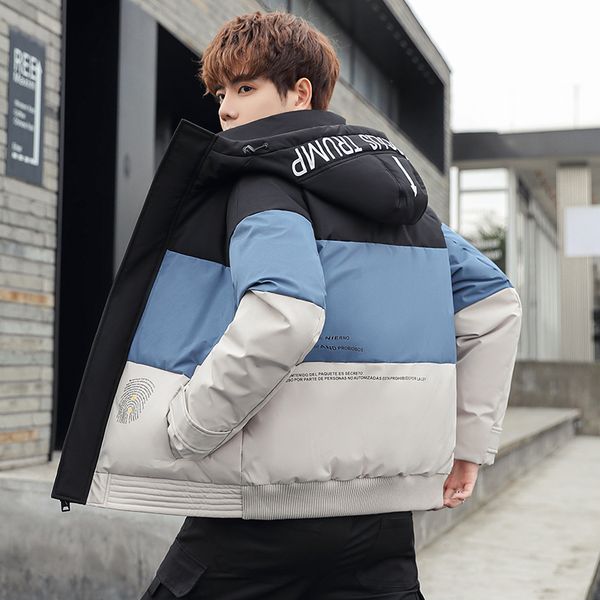 men's down parkas winter down jackets men color matching white duck down jackets fashion windproof thicken warm parkas hooded winter co, Black
men's down parkas winter down jackets men color matching white duck down jackets fashion windproof thicken warm parkas hooded winter co, Black