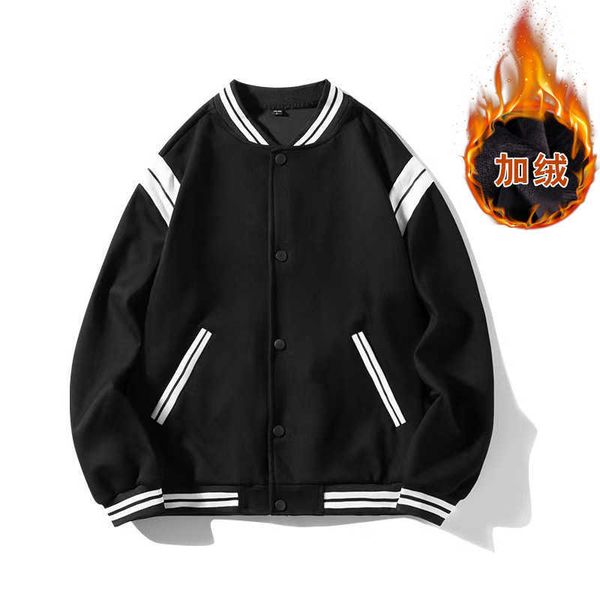 plush baseball suit men's 2022 popular spring autumn and winter design sense small fashion brand high street couple jacket winter dress, Black;brown
plush baseball suit men's 2022 popular spring autumn and winter design sense small fashion brand high street couple jacket winter dress, Black;brown