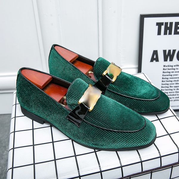 fashion loafers men shoes solid color corduroy round toe metal buckle classic business casual wedding party daily ad251, Black
fashion loafers men shoes solid color corduroy round toe metal buckle classic business casual wedding party daily ad251, Black