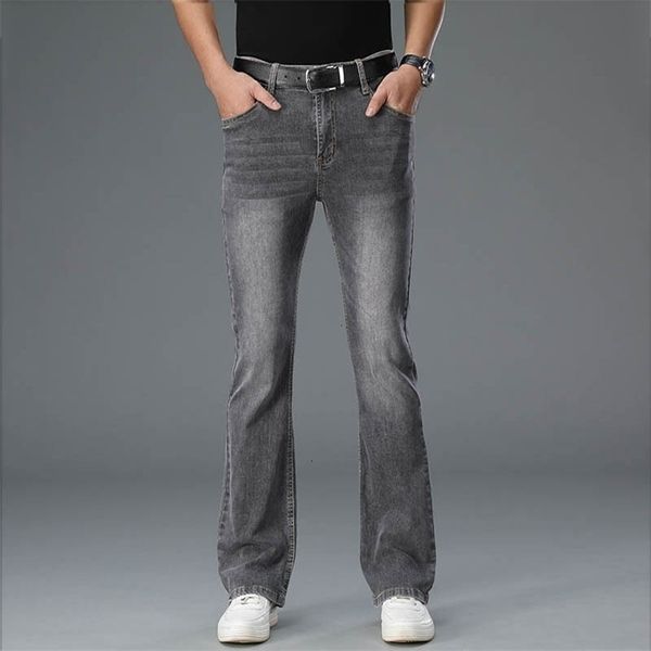 mens jeans summer thin mid high waist micro flare quality fashion casual pants 221113, Blue
mens jeans summer thin mid high waist micro flare quality fashion casual pants 221113, Blue