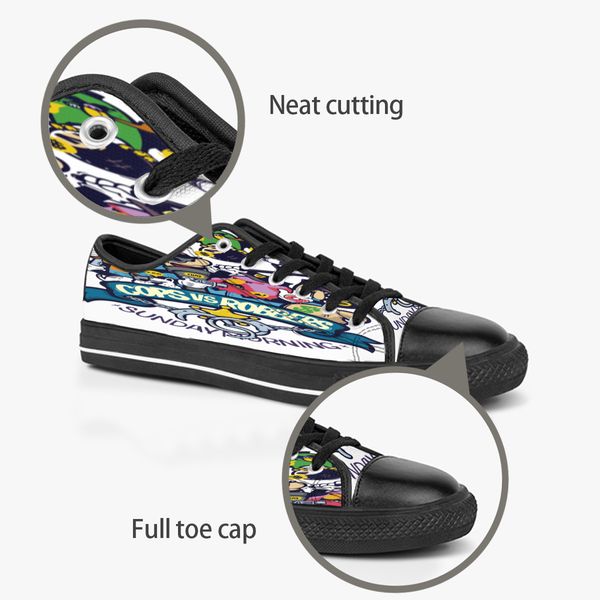 custom shoes classic canvas low cut skateboard casual triple black accept customization uv printing low mens womens sports sneakers breathab
custom shoes classic canvas low cut skateboard casual triple black accept customization uv printing low mens womens sports sneakers breathab