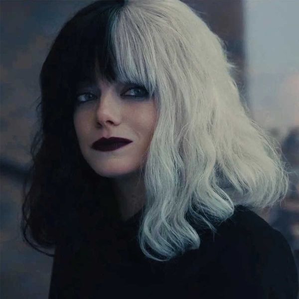 women's hair wigs lace synthetic black and white witch kuyla halloween cos wig female live long curly headgear
women's hair wigs lace synthetic black and white witch kuyla halloween cos wig female live long curly headgear