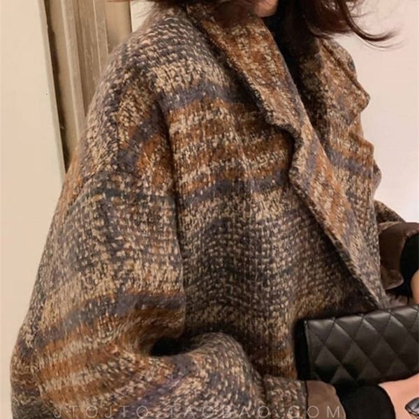 womens wool blends bella winter korean overcoat women vintage woolen loose coats female double breasted turndown collar 221113, Black
womens wool blends bella winter korean overcoat women vintage woolen loose coats female double breasted turndown collar 221113, Black