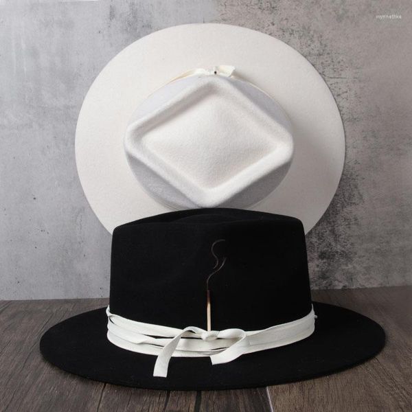 berets wool women fedora hat with match wide brim jazz lady felt size 56-58cm, Blue;gray
berets wool women fedora hat with match wide brim jazz lady felt size 56-58cm, Blue;gray