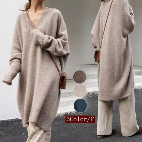 autumn long sweater female v-neck oversized loose brown knitted jumper woman pullover female winter streetwear, White;black
autumn long sweater female v-neck oversized loose brown knitted jumper woman pullover female winter streetwear, White;black