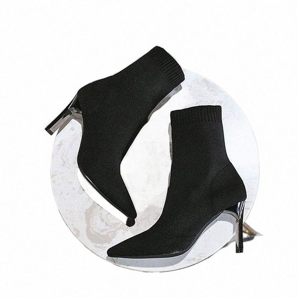size 41 fashion metal blade heels socks boots women stretch fabric elastic stilettos heel ankle woman boats high y0r5#, Black
size 41 fashion metal blade heels socks boots women stretch fabric elastic stilettos heel ankle woman boats high y0r5#, Black