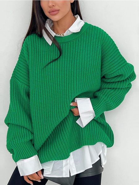 women's sweaters sweater woman winter oneck knitted pullovers korean fashion office lady loose long sleeve thick coat oversize sweater, White;black
women's sweaters sweater woman winter oneck knitted pullovers korean fashion office lady loose long sleeve thick coat oversize sweater, White;black