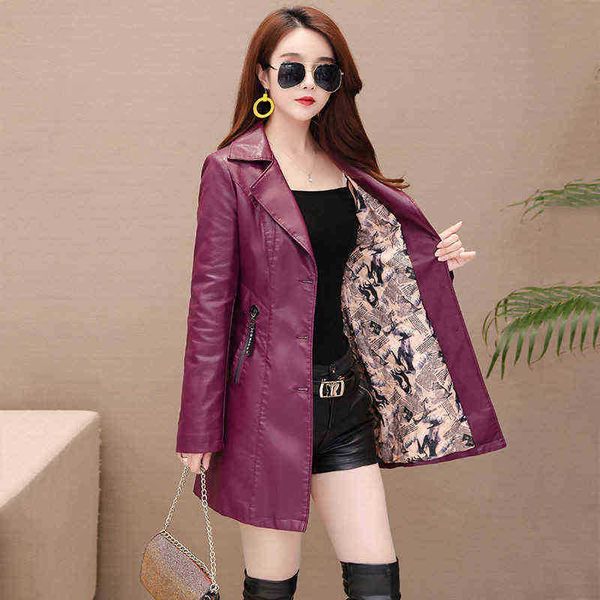autumn new girl leather jacket long women leather jacket slim fashion punk female motorcycle clothing synthetic leather blazer spring j22072, Black
autumn new girl leather jacket long women leather jacket slim fashion punk female motorcycle clothing synthetic leather blazer spring j22072, Black