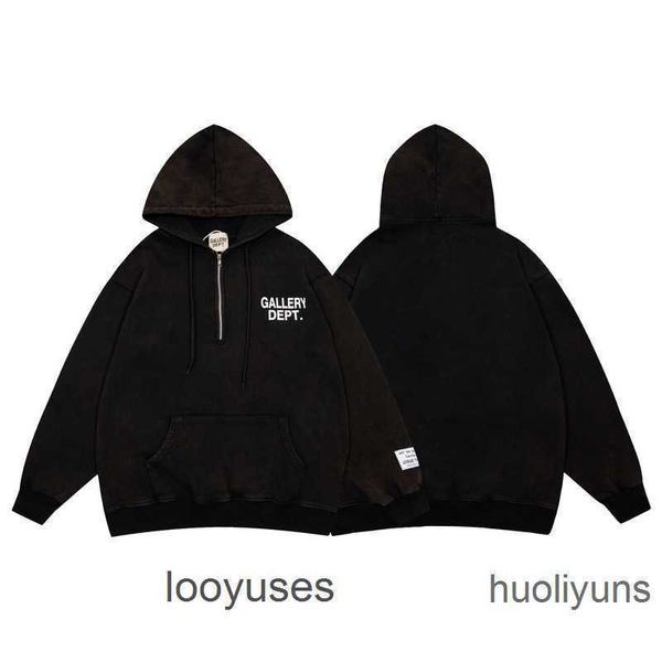 man sweater fashion hoodie galleryes dept hoodies sweaters high version of meichao tie dyeing washing water used men's women's car, Black
man sweater fashion hoodie galleryes dept hoodies sweaters high version of meichao tie dyeing washing water used men's women's car, Black