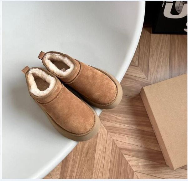 ultra mini boot designer woman platform snow boots australia fur warm shoes real leather chestnut ankle fluffy booties for women antelope br, Black
ultra mini boot designer woman platform snow boots australia fur warm shoes real leather chestnut ankle fluffy booties for women antelope br, Black