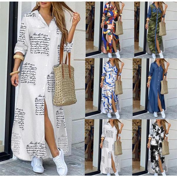 spring autumn maxi dresses for women button down chain print lapel neck party casual long sleeve shirt dress oversize plus size 5x285b, Black;gray
spring autumn maxi dresses for women button down chain print lapel neck party casual long sleeve shirt dress oversize plus size 5x285b, Black;gray