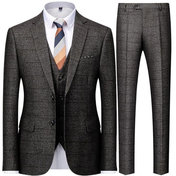 men's suits blazers jacket pants vest / fashion casual boutique business british plaid striped suit coat trousers waistcoat 221115, White;black
men's suits blazers jacket pants vest / fashion casual boutique business british plaid striped suit coat trousers waistcoat 221115, White;black