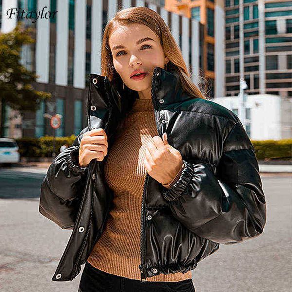 fitaylor winter women soft faux leather short jacket locomotive style pu leather jacket snow thickening cotton outfit chic female j220727, Black
fitaylor winter women soft faux leather short jacket locomotive style pu leather jacket snow thickening cotton outfit chic female j220727, Black