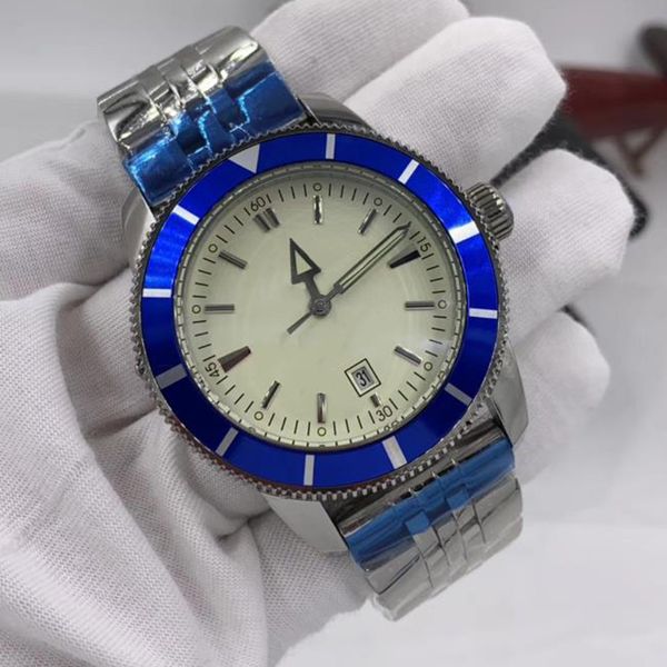 men's automatic mechanical watch 46mm 904l leather stainless steel classic strap wrist watch designer fashion exquisite sapphire waterp, Slivery;brown
men's automatic mechanical watch 46mm 904l leather stainless steel classic strap wrist watch designer fashion exquisite sapphire waterp, Slivery;brown