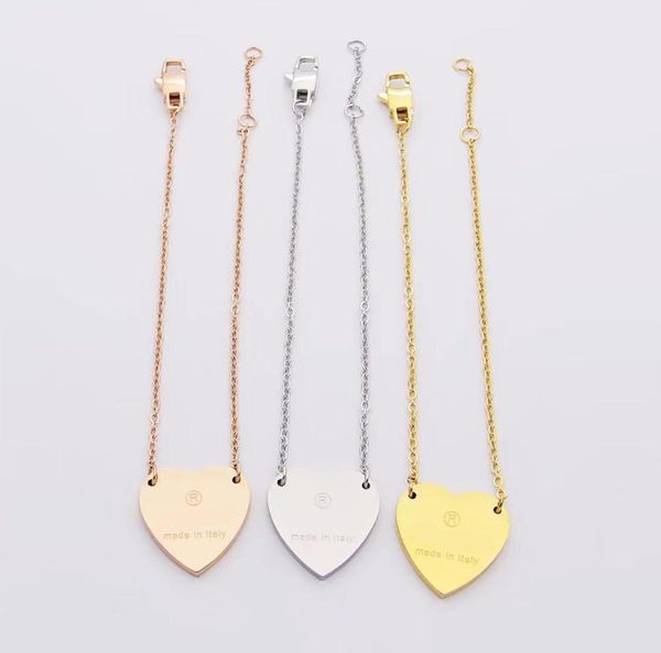 3 colors women designer bangles love heart pendant stainless steel gold pated luxury style couple bracelets lady party4896639, Black
3 colors women designer bangles love heart pendant stainless steel gold pated luxury style couple bracelets lady party4896639, Black