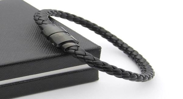 luxury black woven leather bracelets magnetic shut design with six star branding french man jewelry charm bracelet as christmas gi1381708, Golden;silver
luxury black woven leather bracelets magnetic shut design with six star branding french man jewelry charm bracelet as christmas gi1381708, Golden;silver