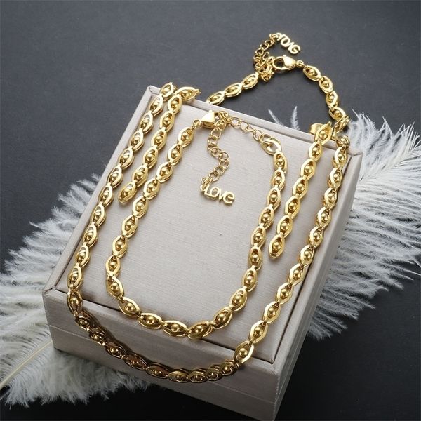 wedding jewelry sets zmfashion set earrings bracelet necklace for women lady girls stainless steel eye big round letter vdesign gold plated, Slivery;golden
wedding jewelry sets zmfashion set earrings bracelet necklace for women lady girls stainless steel eye big round letter vdesign gold plated, Slivery;golden