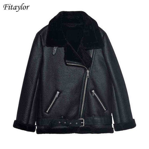 fitaylor winter faux lamb leather jacket women faux leather lamb wool fur collar suede jacket jackets female warm thick outerwear j220727, Black
fitaylor winter faux lamb leather jacket women faux leather lamb wool fur collar suede jacket jackets female warm thick outerwear j220727, Black