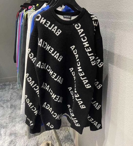 2023 designer new fashion balanciagas sweater brand paris fashion brand knitted hooded jacket men's and women's round neck letter, White;black
2023 designer new fashion balanciagas sweater brand paris fashion brand knitted hooded jacket men's and women's round neck letter, White;black