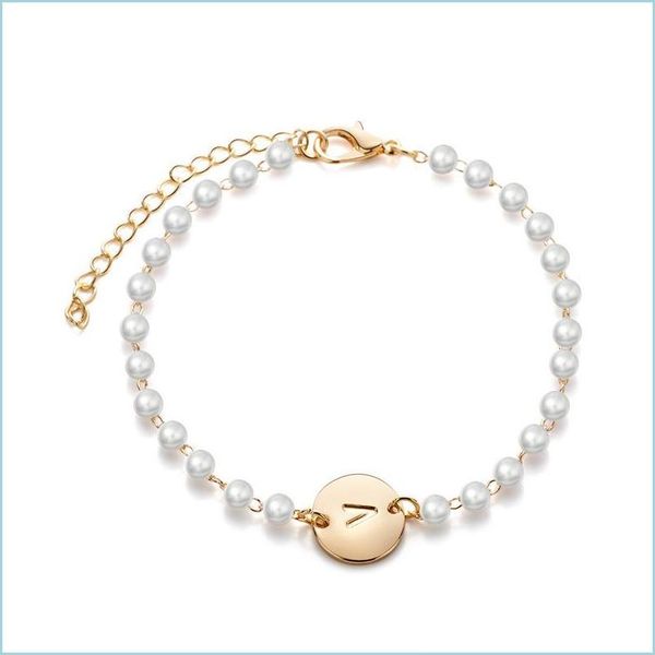 charm bracelets personalized gold initial bracelet az letter carved coin tag charm for women girls pearl bead bracelets jewelry drop dhqyd, Golden;silver
charm bracelets personalized gold initial bracelet az letter carved coin tag charm for women girls pearl bead bracelets jewelry drop dhqyd, Golden;silver