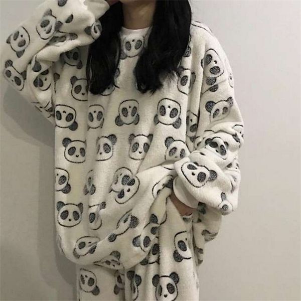 womens jumpsuits rompers flannel women pajamas sets autumn winter warm thick coral velvet long sleeve cartoon sleepwear home pijamas set gir, Black;white
womens jumpsuits rompers flannel women pajamas sets autumn winter warm thick coral velvet long sleeve cartoon sleepwear home pijamas set gir, Black;white