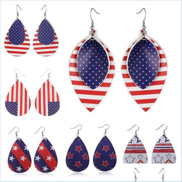 charm new arrival american flag faux leather earrings for women trendy jewelry teardrop leaf dangle independence day gifts drop deliv dhp6c, Golden
charm new arrival american flag faux leather earrings for women trendy jewelry teardrop leaf dangle independence day gifts drop deliv dhp6c, Golden