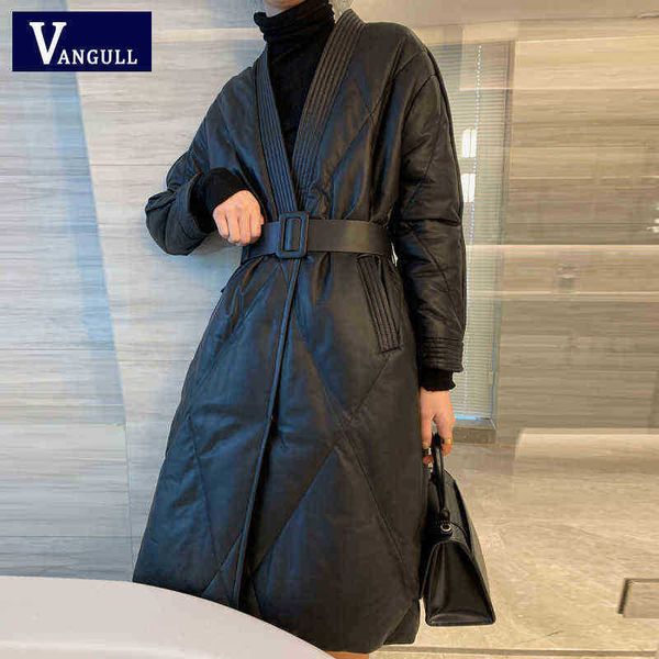 vangull black pu leather women jackets winter new warm long oversized jackets v neck thin lace up belt female jacket solid outerwear j220727
vangull black pu leather women jackets winter new warm long oversized jackets v neck thin lace up belt female jacket solid outerwear j220727