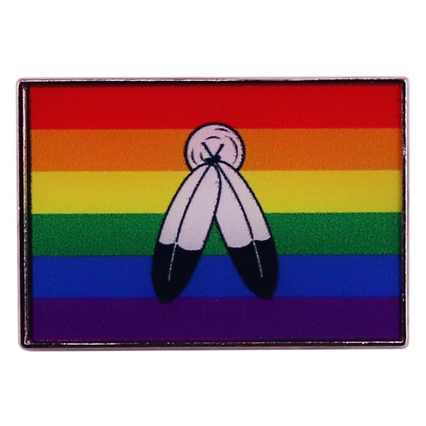 double feather rainbow flag enamel pin lgbt pride gay brooch jewelry pronoun lapel pins gays accessories, Blue
double feather rainbow flag enamel pin lgbt pride gay brooch jewelry pronoun lapel pins gays accessories, Blue