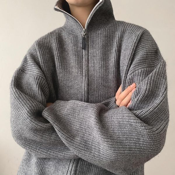 men's sweaters turtleneck sweater cardigan men korean winter trend allmatch thick solid color zipper knitted cardigan for men streetwea, White;black
men's sweaters turtleneck sweater cardigan men korean winter trend allmatch thick solid color zipper knitted cardigan for men streetwea, White;black