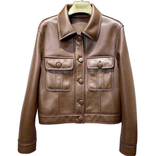 2022 new leather jacket for women spring autumn lady bomber jackets motorcycle 100 real sheepskin jackets fg4032 j220727, Black
2022 new leather jacket for women spring autumn lady bomber jackets motorcycle 100 real sheepskin jackets fg4032 j220727, Black