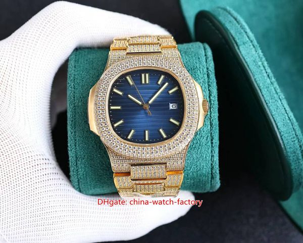 4 style zy factory mens watch 40.5mm nautilus 5719 5711 full diamond bezel bracelet 18k yellow gold watches cal.324sc movement mechanical au, Slivery;brown
4 style zy factory mens watch 40.5mm nautilus 5719 5711 full diamond bezel bracelet 18k yellow gold watches cal.324sc movement mechanical au, Slivery;brown