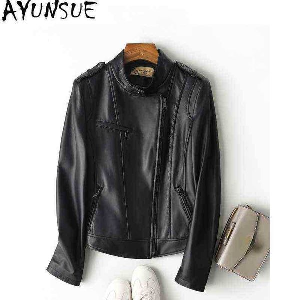 ayunsue 2021 genuine leather jacket women genuine sheepskin jackets woman new short korean style outerwear chaqueta cuero dama sqq22 j220727, Black
ayunsue 2021 genuine leather jacket women genuine sheepskin jackets woman new short korean style outerwear chaqueta cuero dama sqq22 j220727, Black