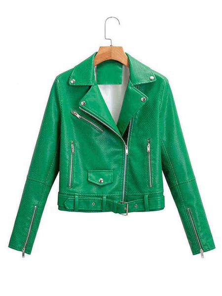 ailegogo new spring autumn women pu faux leather short jacket with belt streetwear female zipper moto biker green jacket outrunner j220727, Black
ailegogo new spring autumn women pu faux leather short jacket with belt streetwear female zipper moto biker green jacket outrunner j220727, Black