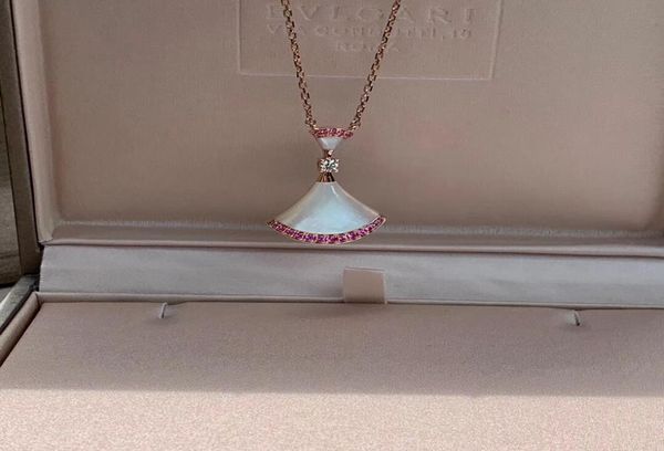charm necklace pendant with pink color diamond fan shape in 43cm length women necklace jewelry ps50097025147, Silver
charm necklace pendant with pink color diamond fan shape in 43cm length women necklace jewelry ps50097025147, Silver
