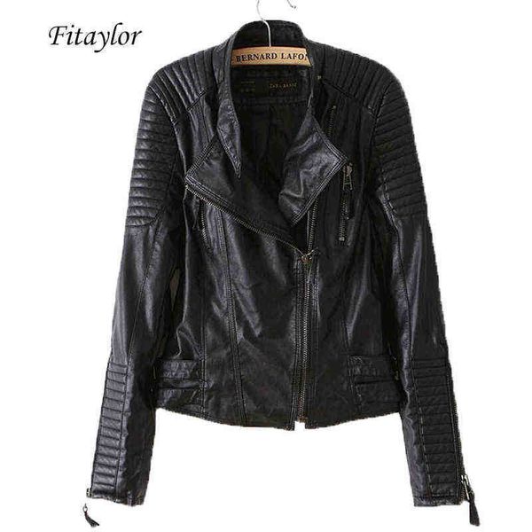 fitaylor new 2022 women pu leather jacket fashion motorcycle jacket female rivet long sleeve short design stand collar basic jacket j220727, Black
fitaylor new 2022 women pu leather jacket fashion motorcycle jacket female rivet long sleeve short design stand collar basic jacket j220727, Black