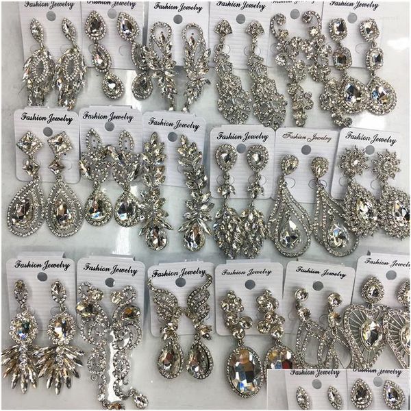 dangle chandelier dangle earrings wholesale 12 pairs mixed styles clear crystal wedding bridal rhinestone drop statement for women dh3rr, Silver
dangle chandelier dangle earrings wholesale 12 pairs mixed styles clear crystal wedding bridal rhinestone drop statement for women dh3rr, Silver