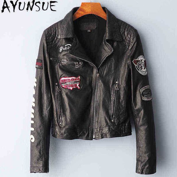 ayunsue genuine sheepskin coat women clothing genuine leather coat famale black short jackets korean fashion vest femme cuir 70 j220727
ayunsue genuine sheepskin coat women clothing genuine leather coat famale black short jackets korean fashion vest femme cuir 70 j220727